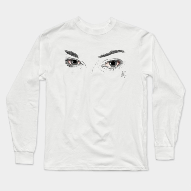 Behind the Wood'n Stare Long Sleeve T-Shirt by 51Deesigns