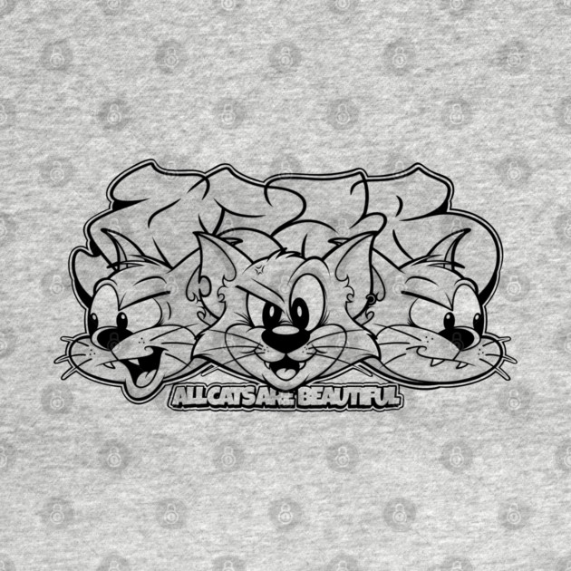 All Cats Are Beautiful - Pastel Graffiti Cat by Wrong