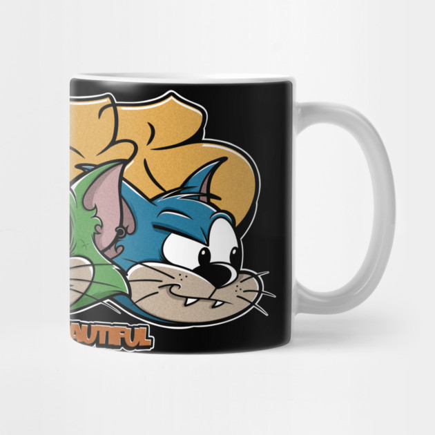 All Cats Are Beautiful - Graffiti Punk Cat Streetwear by Wrong