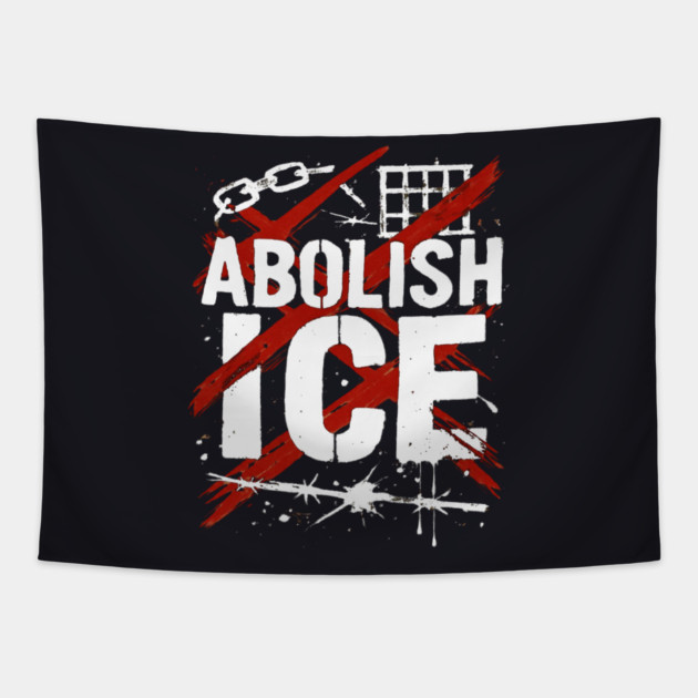 Abolish ICE Tapestry by Charles's Store 8