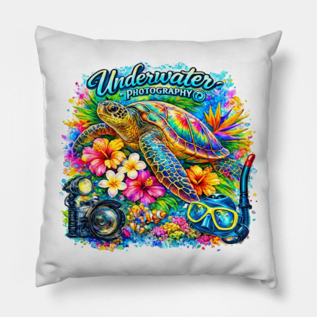 Underwater Photography Pillow by CrazyGirl