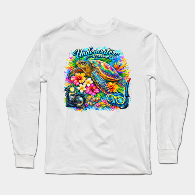 Underwater Photography Long Sleeve T-Shirt by CrazyGirl