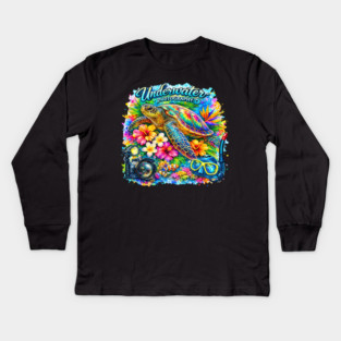 Underwater Photography Kids Long Sleeve T-Shirt