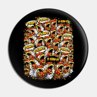 Chicken Attack Pin