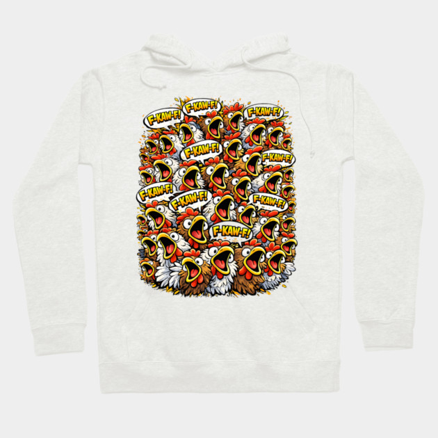 Chicken Attack Hoodie by CrazyGirl