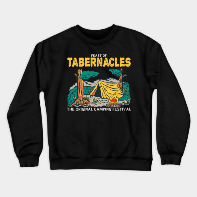 Feast of Tabernacles The Original Tent Revival Jewish Hebrew Crewneck Sweatshirt by yangho