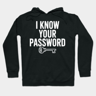 I Know Your Password Hoodie