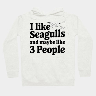 I Like Seagulls and Maybe Like 3 People Hoodie