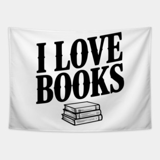 I Love Books Tapestry
