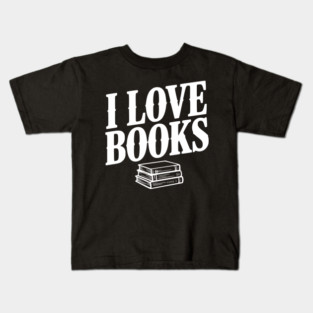 I Love Books Kids T-Shirt
