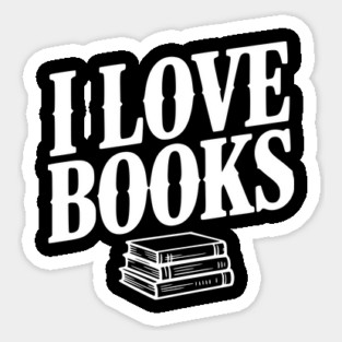 I Love Books Sticker