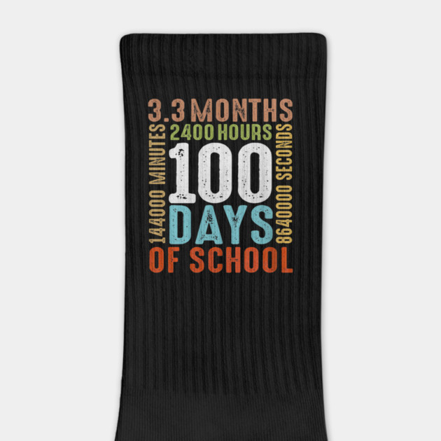 Funny 100th Day Of School 100 Days 3 Months 2400 Hours by yangho
