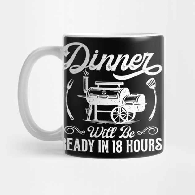 Funny BBQ Men Smoking Meat Smoker Grilling Barbecue by yangho