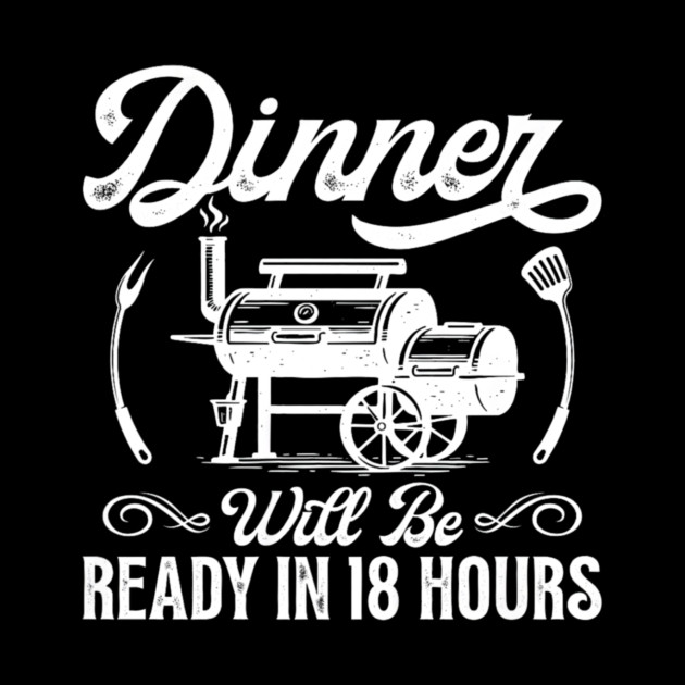 Funny BBQ Men Smoking Meat Smoker Grilling Barbecue by yangho