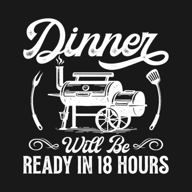 Funny BBQ Men Smoking Meat Smoker Grilling Barbecue by yangho