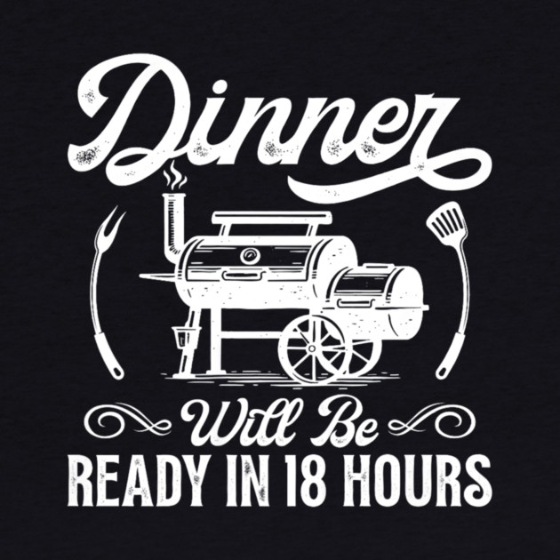 Funny BBQ Men Smoking Meat Smoker Grilling Barbecue by yangho