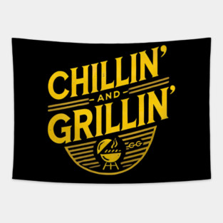 Funny BBQ Smoker Meat Smoking Tools Grilling Barbecue Tapestry