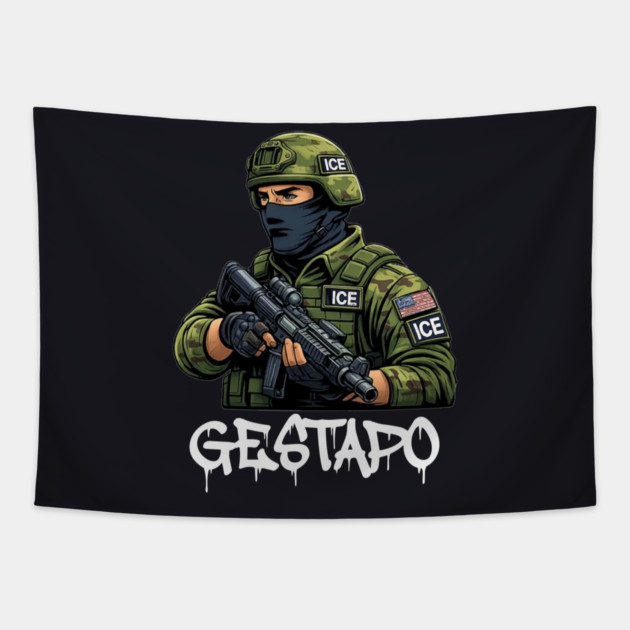 ICE Gestapo Tapestry by Charles's Store 8