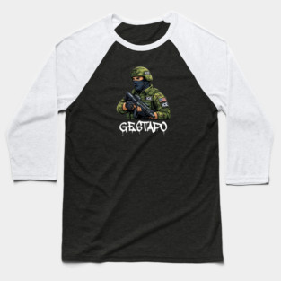 ICE Gestapo Baseball T-Shirt