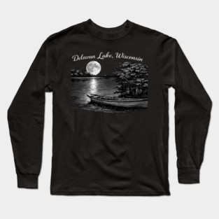 Delavan Lake Wisconsin Long Sleeve T-Shirt