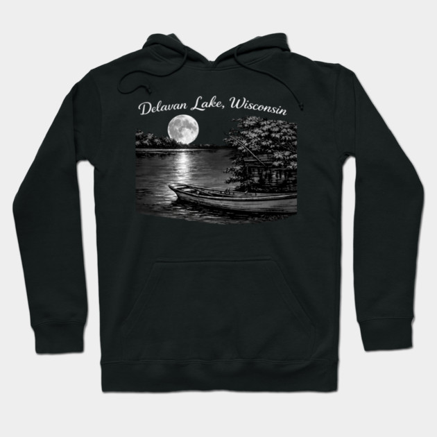 Delavan Lake Wisconsin Hoodie by CrazyGirl