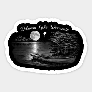 Delavan Lake Wisconsin Sticker
