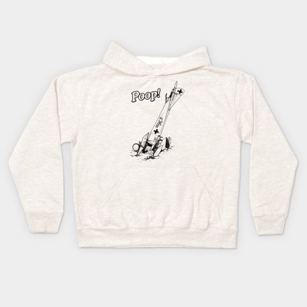 WW1 Plane crash Kids Hoodie by CrazyGirl