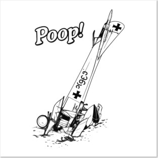 WW1 Plane crash Posters and Art