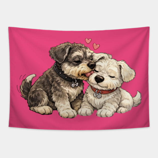 Puppy Love Tapestry by CrazyGirl