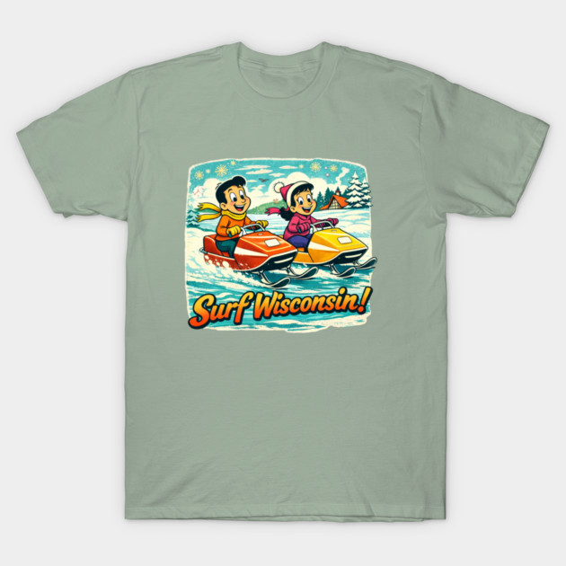 Surf Wisconsin T-Shirt by CrazyGirl
