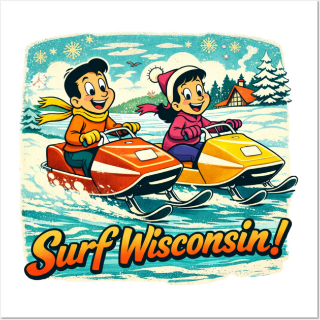Surf Wisconsin Wall Art by CrazyGirl