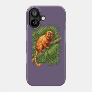 Golden Lion Tamarin Tropical Jungle Design Phone Case
