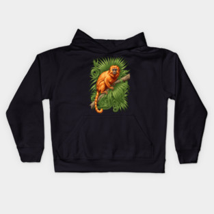 Golden Lion Tamarin Tropical Jungle Design Kids Hoodie