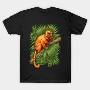 Golden Lion Tamarin Tropical Jungle Design T-Shirt