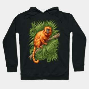 Golden Lion Tamarin Tropical Jungle Design Hoodie