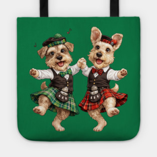 Dancing Irish Dogs Tote
