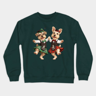 Dancing Irish Dogs Crewneck Sweatshirt