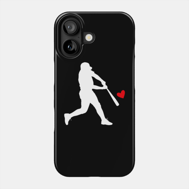 valentines-day-baseball Phone Case by Creatifly Graphic Tees