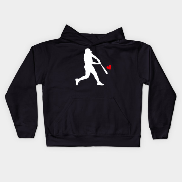 valentines-day-baseball Kids Hoodie by Creatifly Graphic Tees