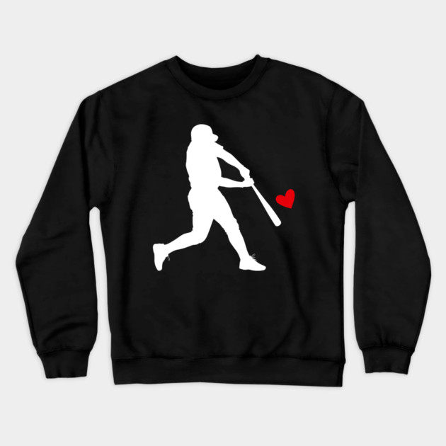 valentines-day-baseball Crewneck Sweatshirt by Creatifly Graphic Tees