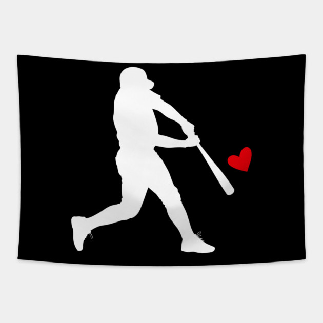 valentines-day-baseball Tapestry by Creatifly Graphic Tees