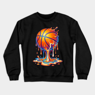 ice-cream-basketball-drip Crewneck Sweatshirt