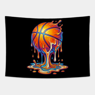 ice-cream-basketball-drip Tapestry