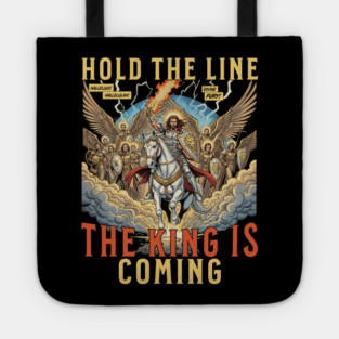 The Return of Jesus Christ Comic Book Sketch Style Tote