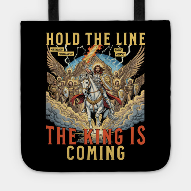 The Return of Jesus Christ Comic Book Sketch Style Tote by Joaddo