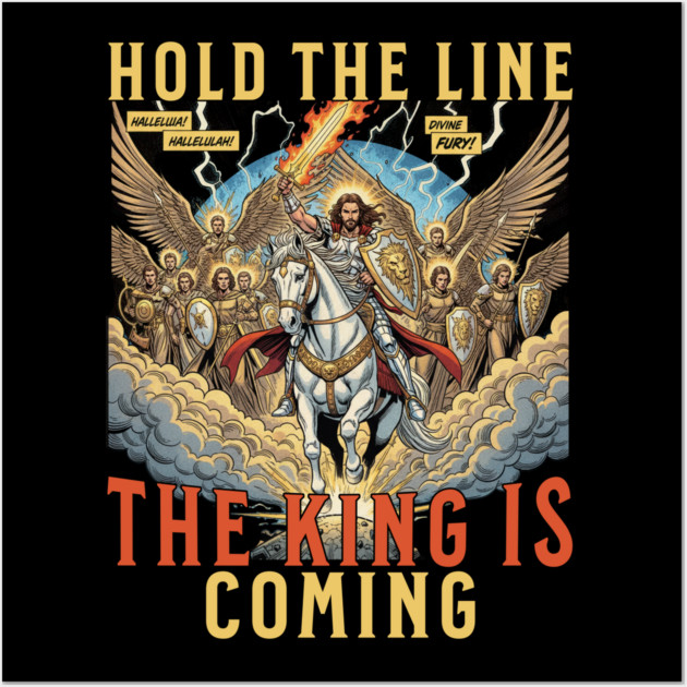 The Return of Jesus Christ Comic Book Sketch Style Wall Art by Joaddo