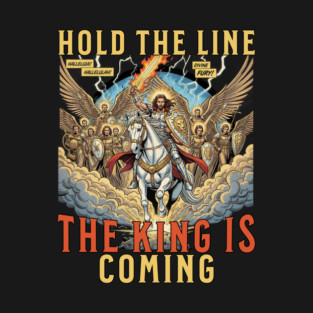 The Return of Jesus Christ Comic Book Sketch Style T-Shirt