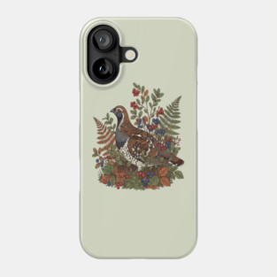 Hazel Grouse in Woodland Berries Phone Case