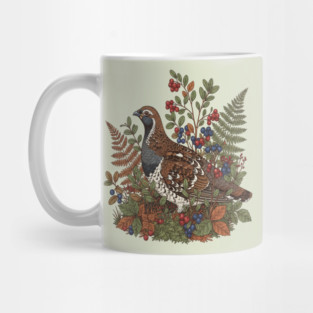 Hazel Grouse in Woodland Berries Mug