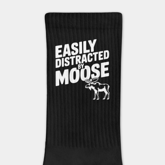 Easily Distracted by Moose by Frank Ring